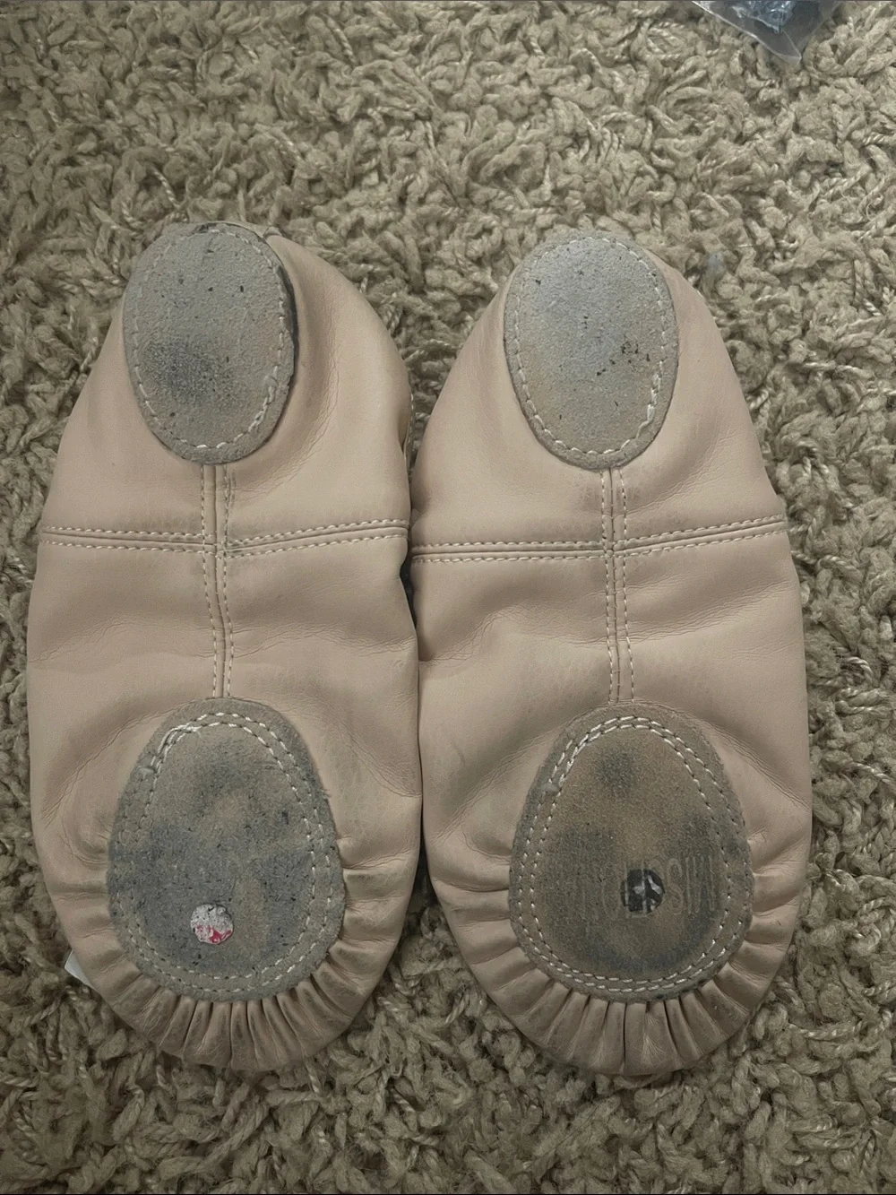 Kids Ballet Flats in Light Pink - Slip-On Dance Shoes